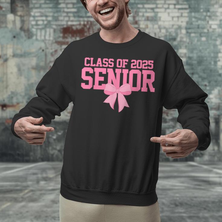 Graduate 2025 Class Of 2025 Senior Coquette Bow Graduation Unisex Sweatshirt