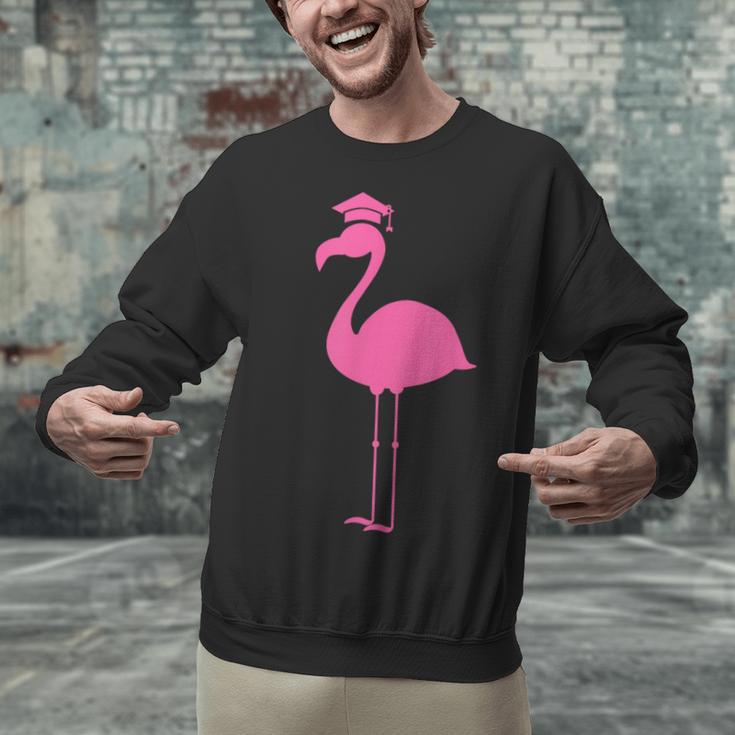 Graduate Cute Pink Flamingo Graduation Unisex Sweatshirt