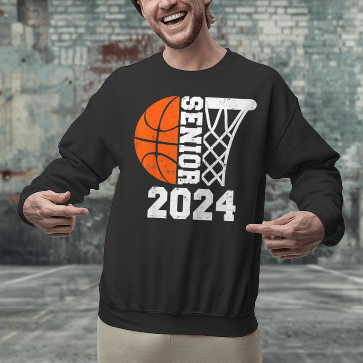 Graduate Senior Class Of 2024 Basketball Player Graduation Unisex Sweatshirt