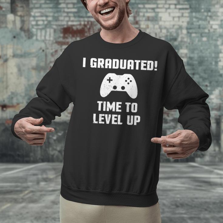 I Graduated Time To Level Up Graduation T-Shirt Unisex Sweatshirt