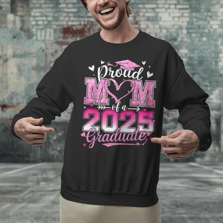 Graduation 2025 Proud Mom Of 2025 Graduate Floral Women Unisex Sweatshirt