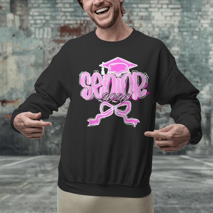 Graduation 2026 Senior 2026 Class Of 2026 Coquette Pink Girl Unisex Sweatshirt