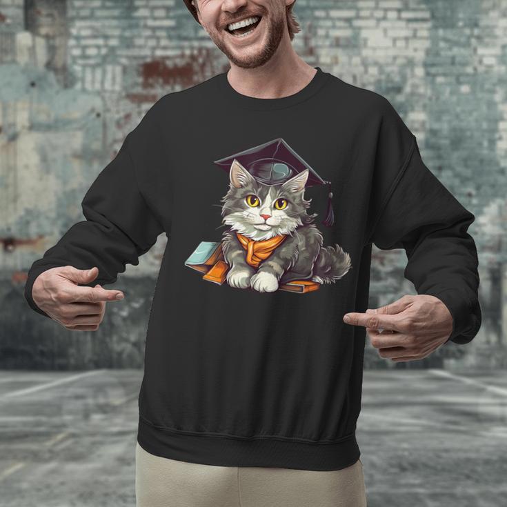 Graduation Cat Graduation Present For Graduate Grad Unisex Sweatshirt Graduation Cat Graduation Present For Graduate Grad Unisex Sweatshirt