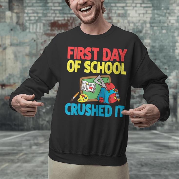 Graduation First Day Of School Crushed It Unisex Sweatshirt