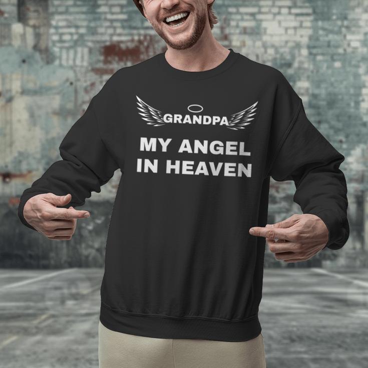 My Grandpa My Angel In Heaven In Loving Memory Of My Grandpa Unisex Sweatshirt