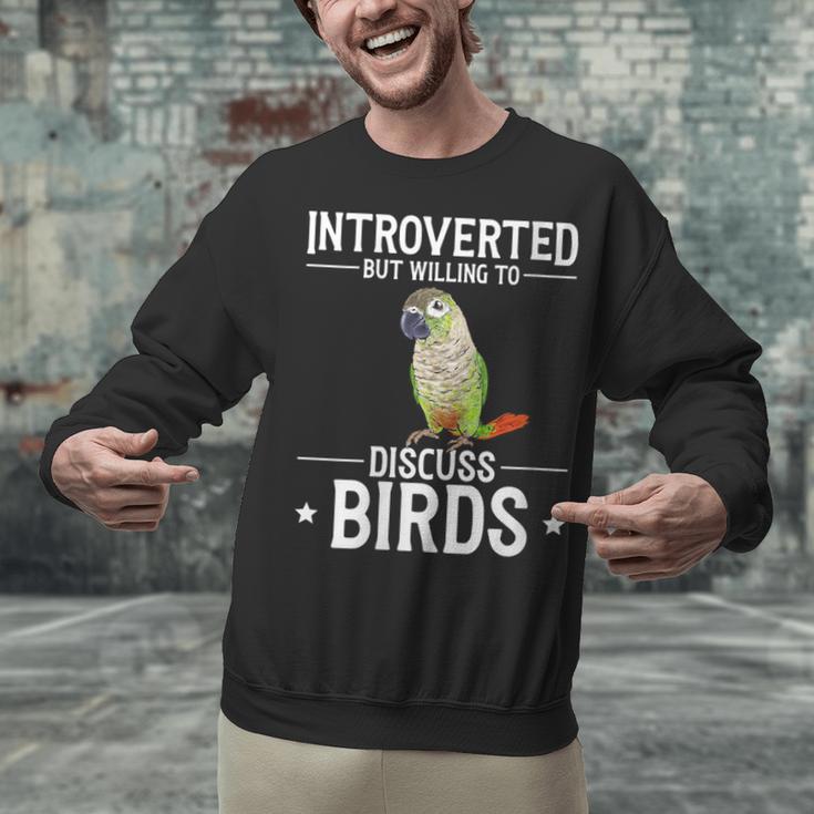 Green Cheek Conure Introvert Parrot Bird Conure Unisex Sweatshirt