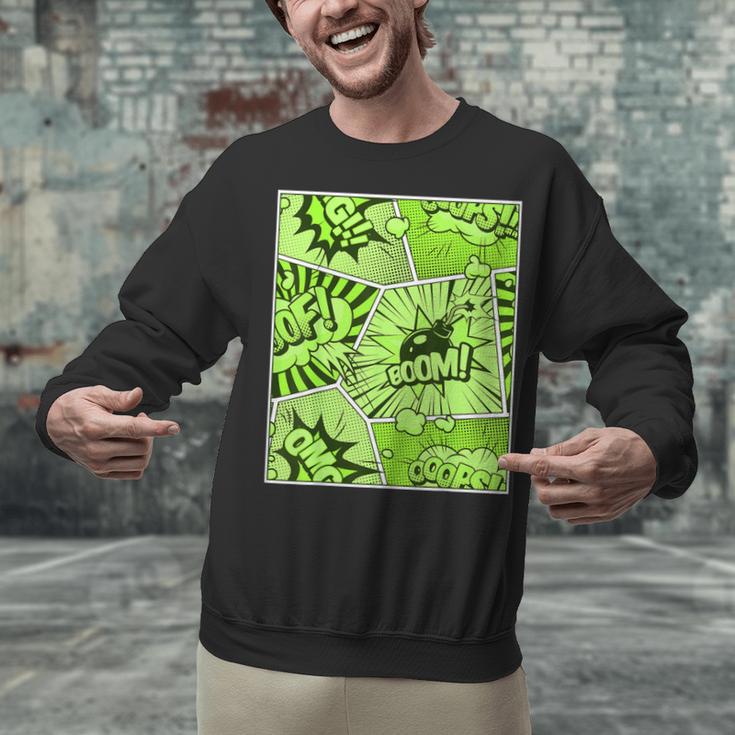 Green Comic Book Green Graphic Unisex Sweatshirt