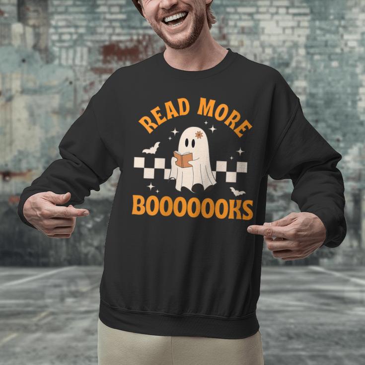 Groovy Halloween Teacher Spooky Read More Book Women Girl Unisex Sweatshirt Groovy Halloween Teacher Spooky Read More Book Women Girl Unisex Sweatshirt