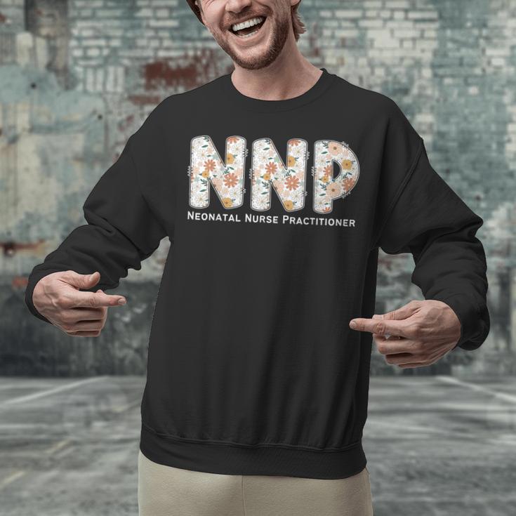 Groovy NNP Neonatal Nurse Practitioner Floral Graduation Unisex Sweatshirt