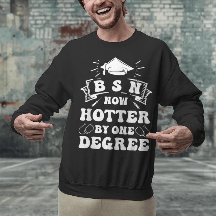 Groovy Nurse BSN Now Hotter By One Degree Graduation BSN RN Unisex Sweatshirt