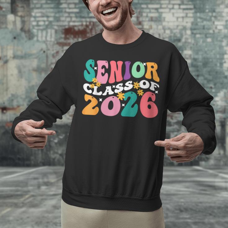 Groovy Senior Class Of 2026 My Last First Day Graduation 26 Unisex Sweatshirt
