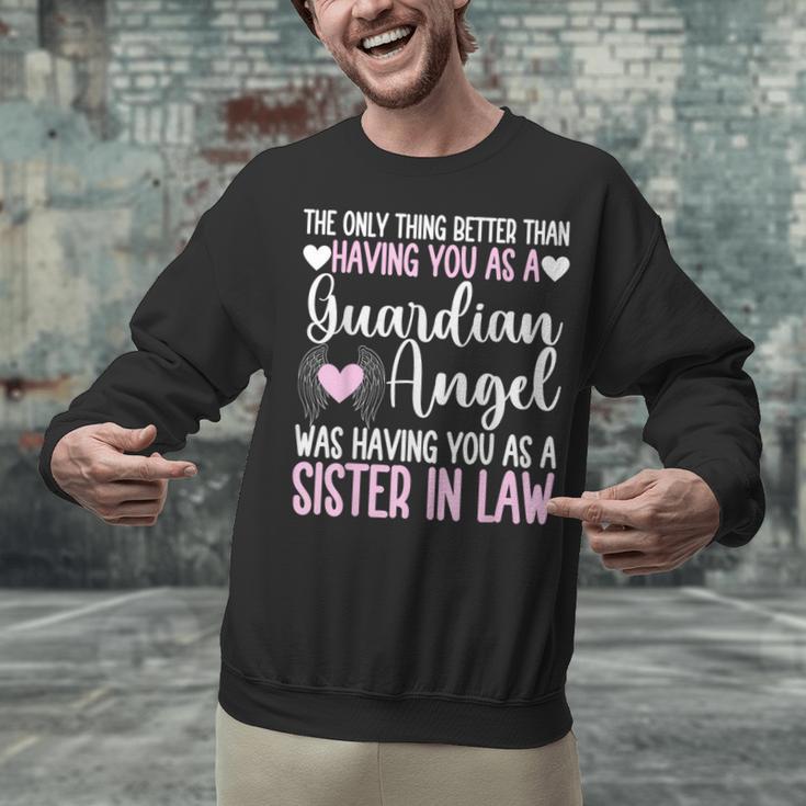 Guardian Angel Memorial In Memory Of Sister In Law Unisex Sweatshirt
