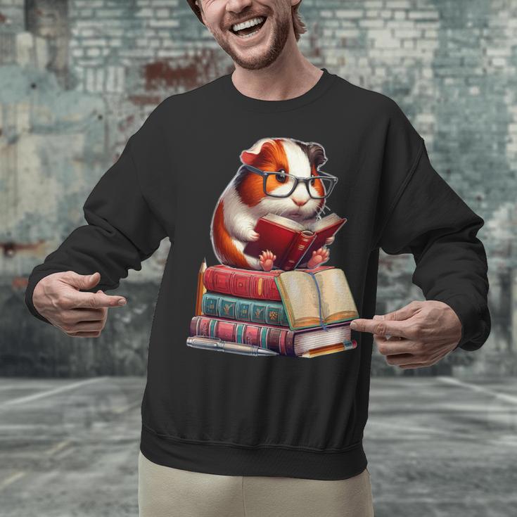 Guinea Pig Reading Books Matching Bookworm Readers Librarian Unisex Sweatshirt Guinea Pig Reading Books Matching Bookworm Readers Librarian Unisex Sweatshirt