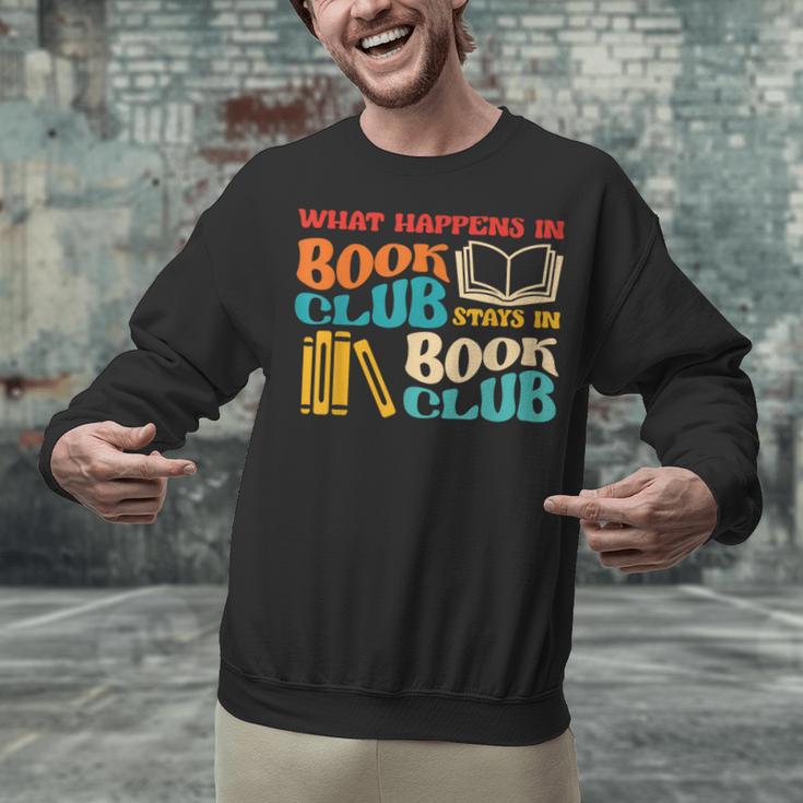 What Happens In Book Club Stays In Book Club Retro Unisex Sweatshirt