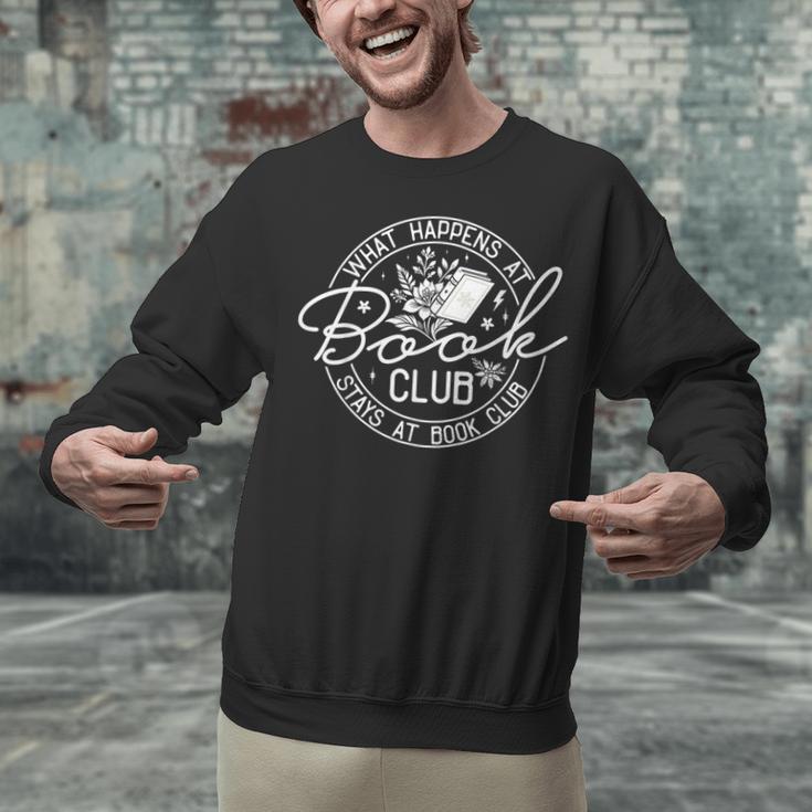 What Happens At Book Club Stays At Book Club Unisex Sweatshirt What Happens At Book Club Stays At Book Club Unisex Sweatshirt