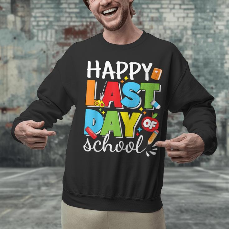 Happy Last Day Of School Teacher Student Graduation Unisex Sweatshirt