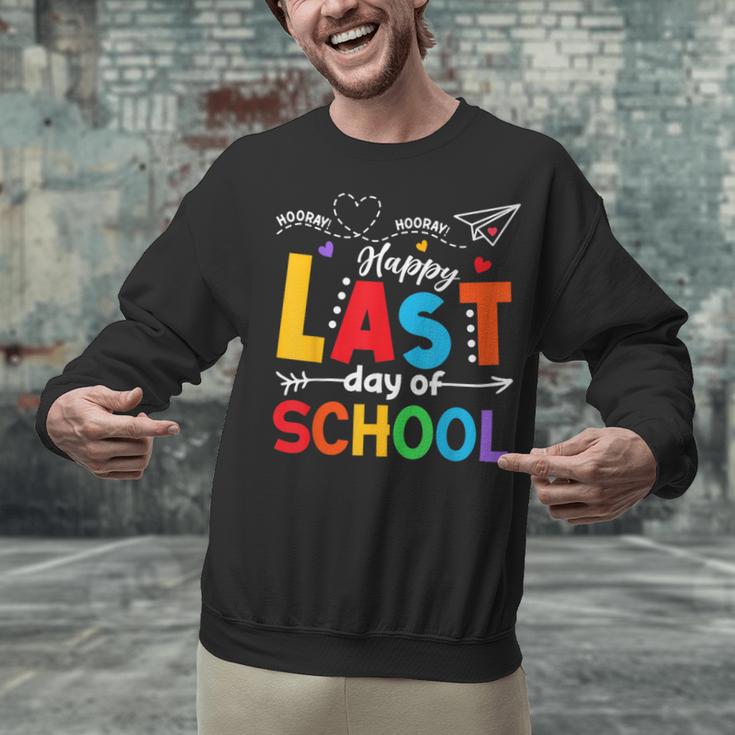Happy Last Day Of School Teacher Women Student Graduation Unisex Sweatshirt