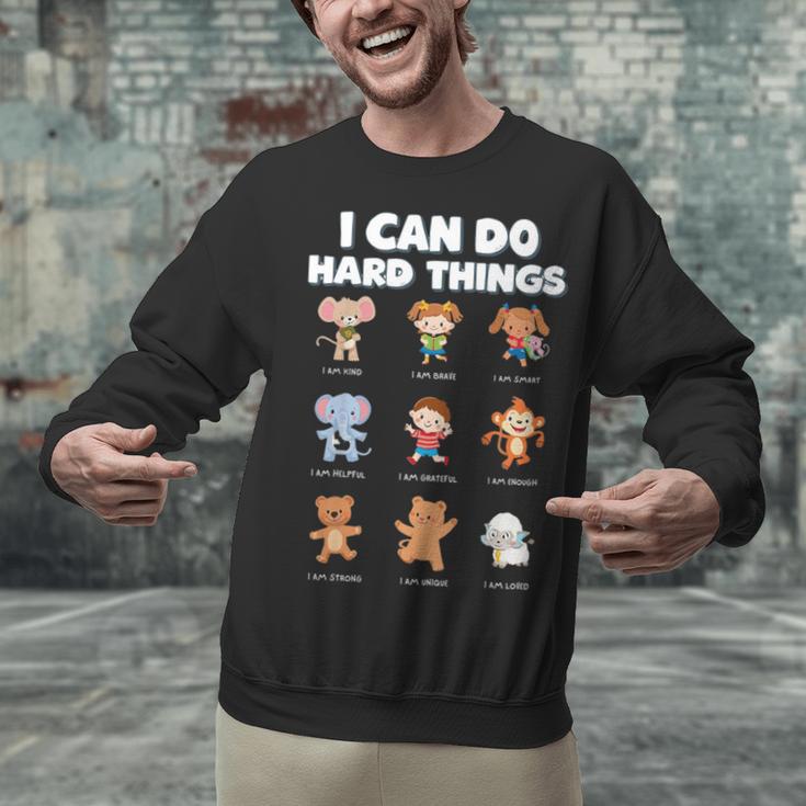 I Can Do Hard Things Children's Book Characters Unisex Sweatshirt