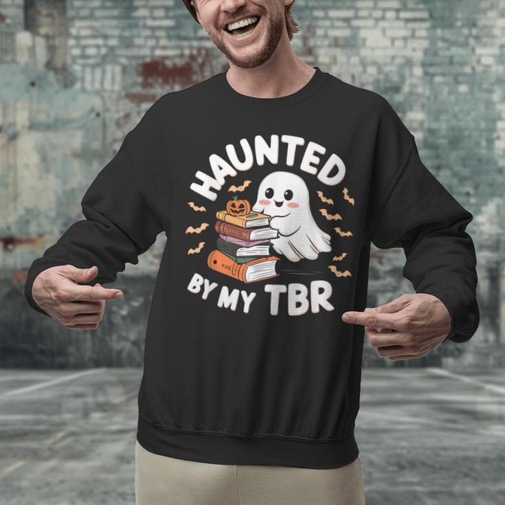 Haunted By My TBR Cute Ghost Book Reading Teacher Halloween Unisex Sweatshirt