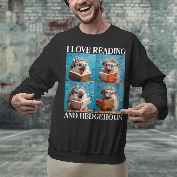 Hedgehog Love Reading And Hedgehogs Child Book Lover Unisex Sweatshirt Hedgehog Love Reading And Hedgehogs Child Book Lover Unisex Sweatshirt