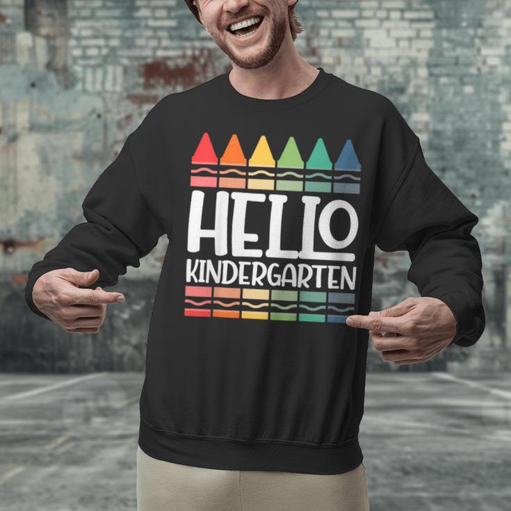 Hello Kindergarten First Day Back To School Graduation Unisex Sweatshirt