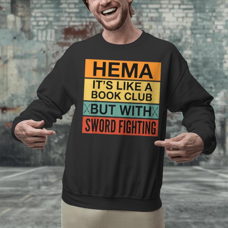 Hema Definition Like A Book Club With Swords Unisex Sweatshirt