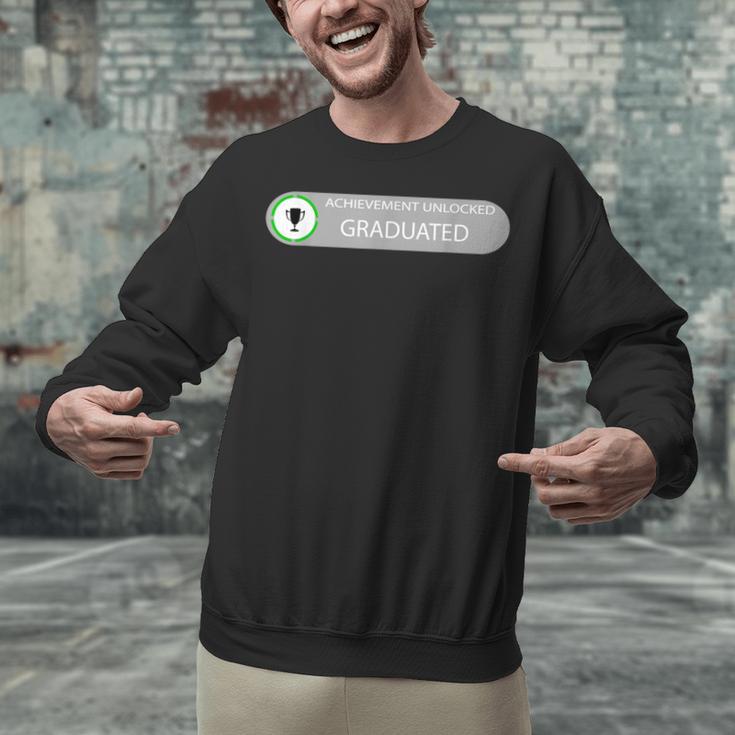 High School Or College Graduation Achievement Unlocked Unisex Sweatshirt
