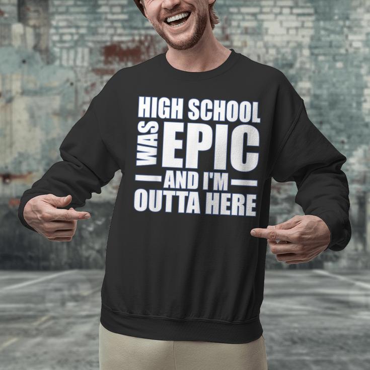 High School Graduate Graduation Party Meme Unisex Sweatshirt