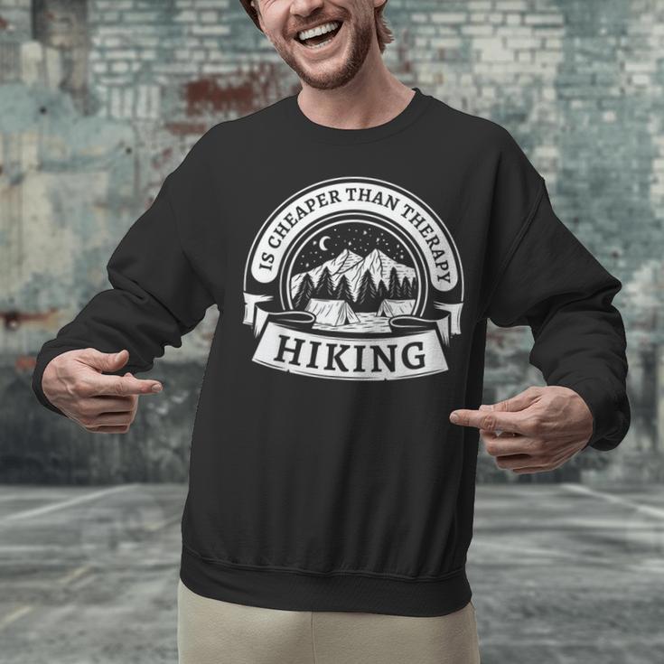 Hiking It's Cheaper Than A Therapy Introvert Shirt Unisex Sweatshirt Hiking It's Cheaper Than A Therapy Introvert Shirt Unisex Sweatshirt