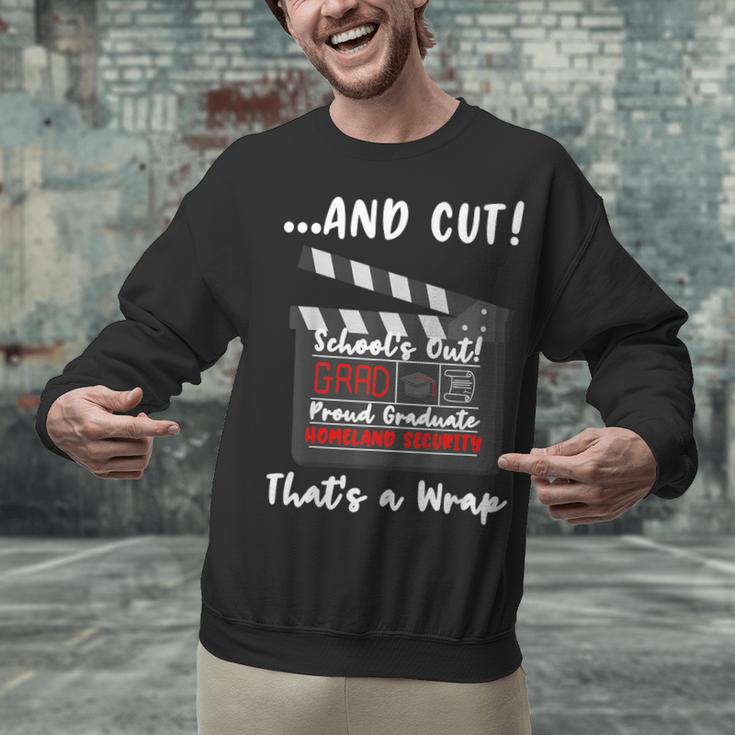 Homeland Security Degree Graduation Film Clapper Unisex Sweatshirt