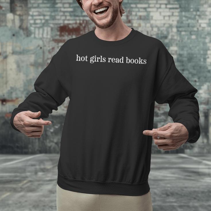 Hot Girls Read Books Book Reader Unisex Sweatshirt