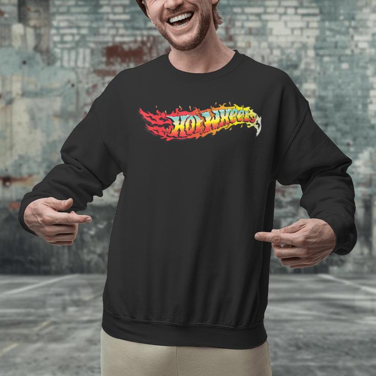 Hot Wheels Comic Book Fire Logo Unisex Sweatshirt Hot Wheels Comic Book Fire Logo Unisex Sweatshirt