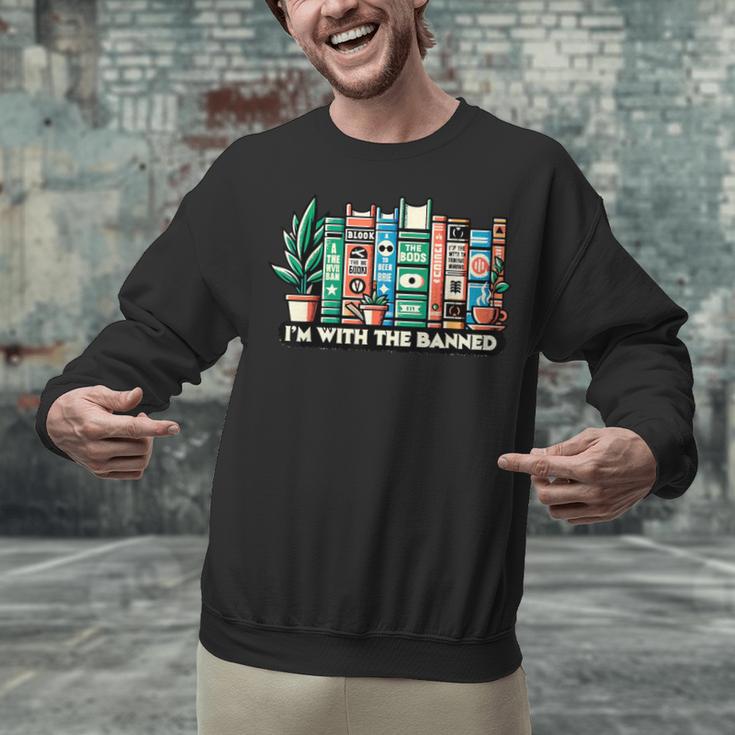 I'm With The Banned Books I Read Banned Books Lovers Unisex Sweatshirt I'm With The Banned Books I Read Banned Books Lovers Unisex Sweatshirt