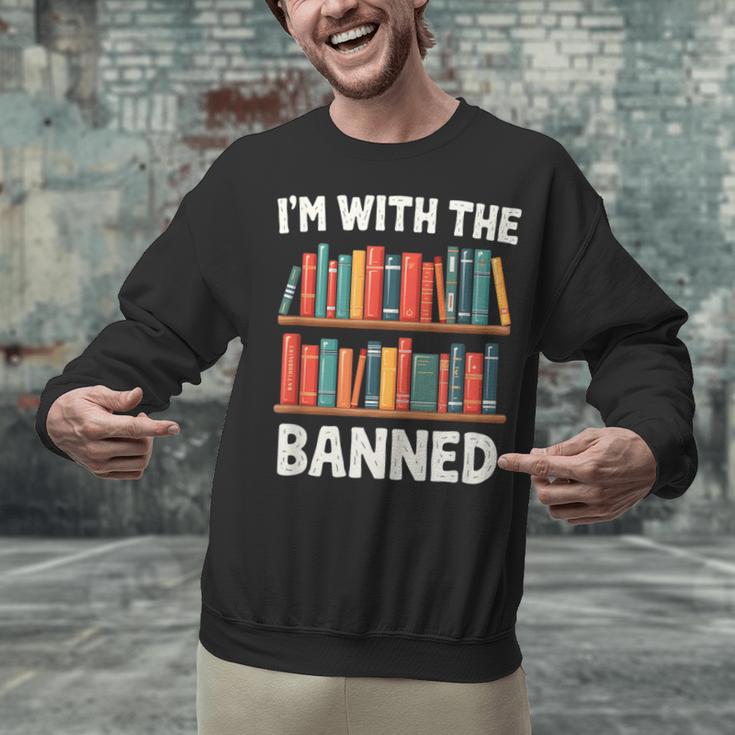 I'm With The Banned Librarian Banned Book Lover Reader Unisex Sweatshirt I'm With The Banned Librarian Banned Book Lover Reader Unisex Sweatshirt