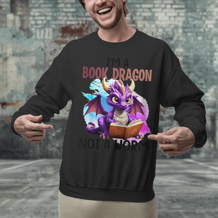 I'm A Book Dragon Not A Worm Unisex Sweatshirt