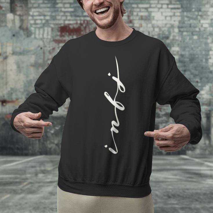 INFJ Introvert Personality Psychology Vertical Writing Unisex Sweatshirt INFJ Introvert Personality Psychology Vertical Writing Unisex Sweatshirt
