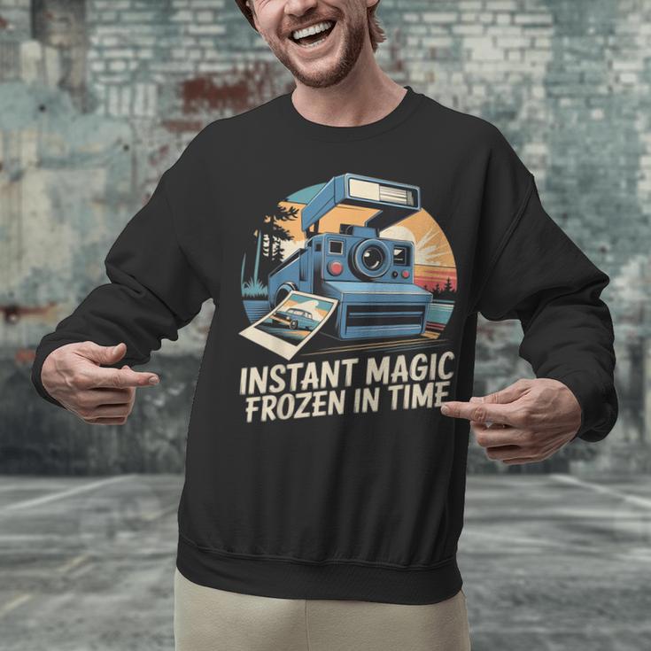 Instant Magic Frozen In Time Retro Camera Nostalgia Unisex Sweatshirt Instant Magic Frozen In Time Retro Camera Nostalgia Unisex Sweatshirt