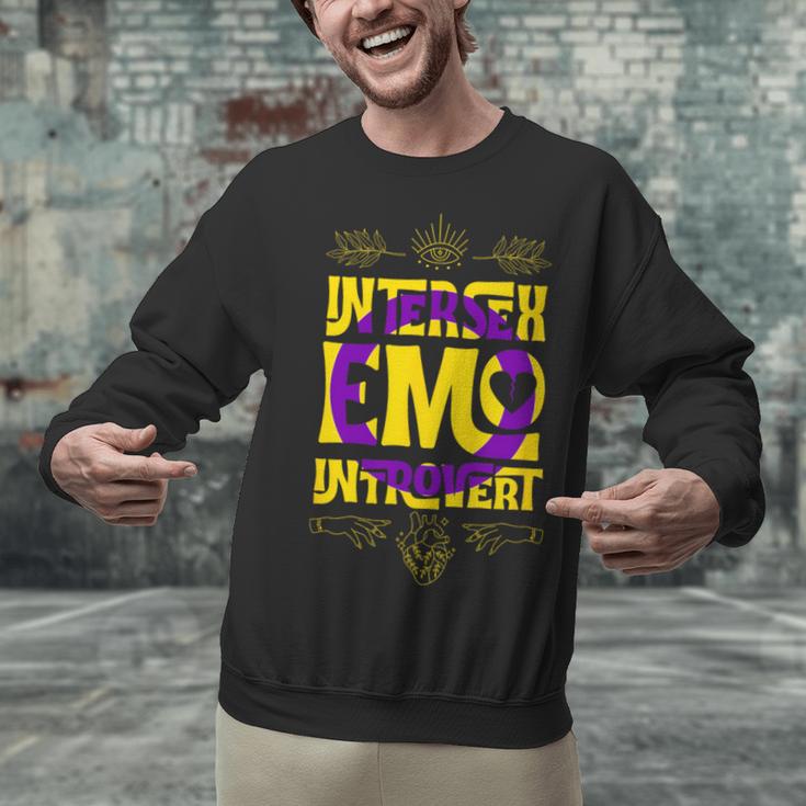 Intersex Emo Introvert Pride Trendy Mystic Teen Goth Style Unisex Sweatshirt Intersex Emo Introvert Pride Trendy Mystic Teen Goth Style Unisex Sweatshirt