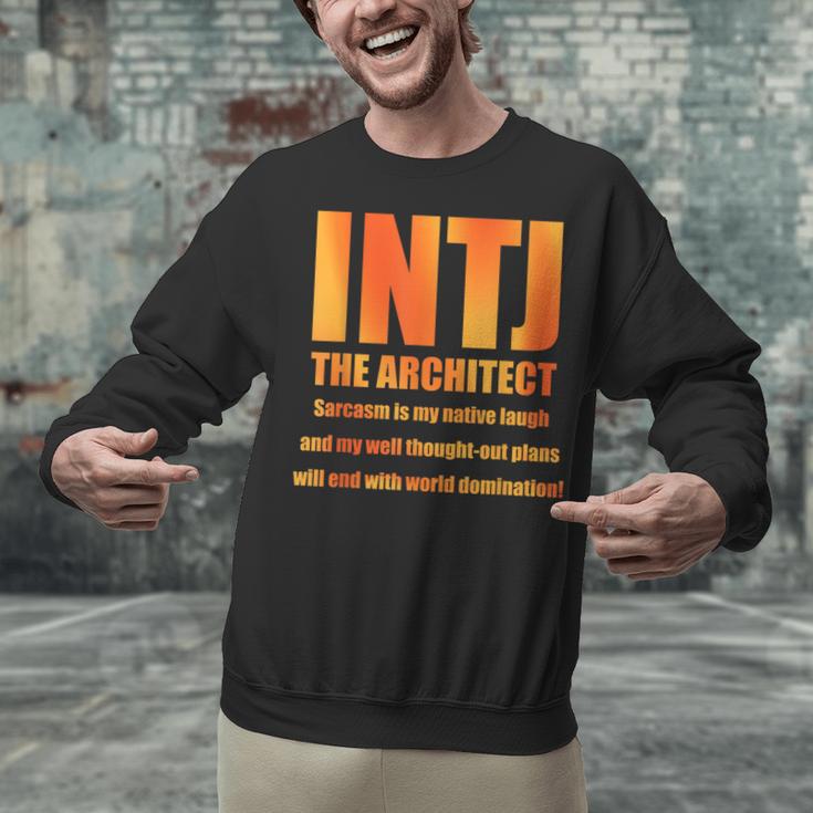 INTJ Architect Personality Introvert Sarcastic Orange Unisex Sweatshirt INTJ Architect Personality Introvert Sarcastic Orange Unisex Sweatshirt