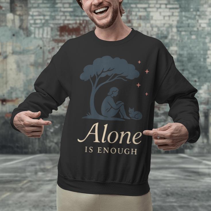 Introvert Alone Is Enough Social Battery Low Antisocial Unisex Sweatshirt Introvert Alone Is Enough Social Battery Low Antisocial Unisex Sweatshirt