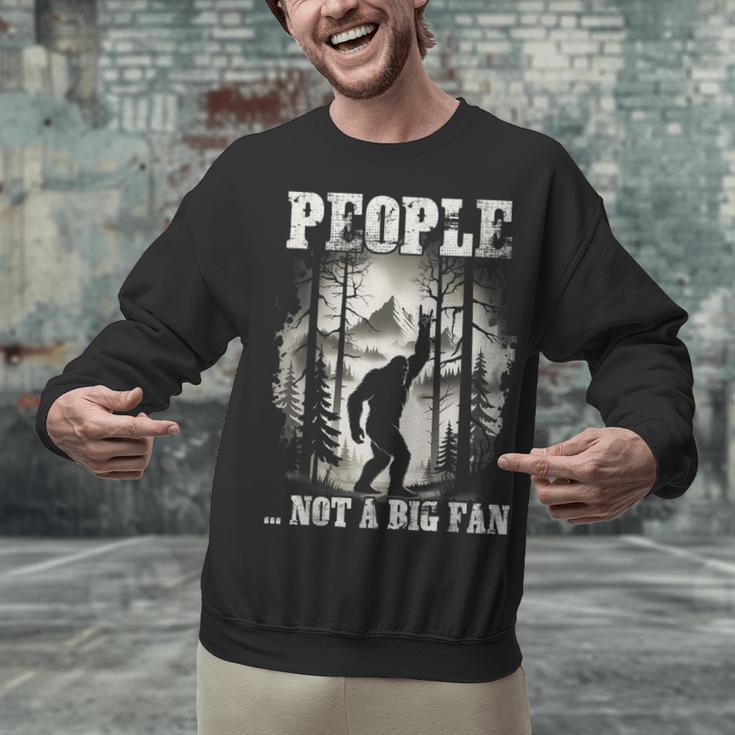 Introvert Bigfoot People Not A Big Fan Dad Joke Unisex Sweatshirt