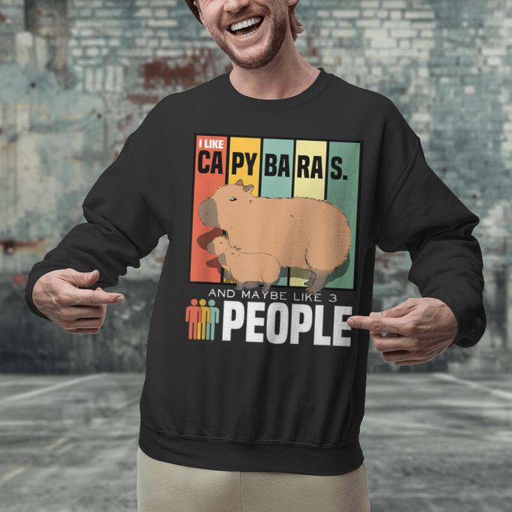 Introvert Capybara Rodent Animal Lover Antisocial Retro Unisex Sweatshirt Introvert Capybara Rodent Animal Lover Antisocial Retro Unisex Sweatshirt
