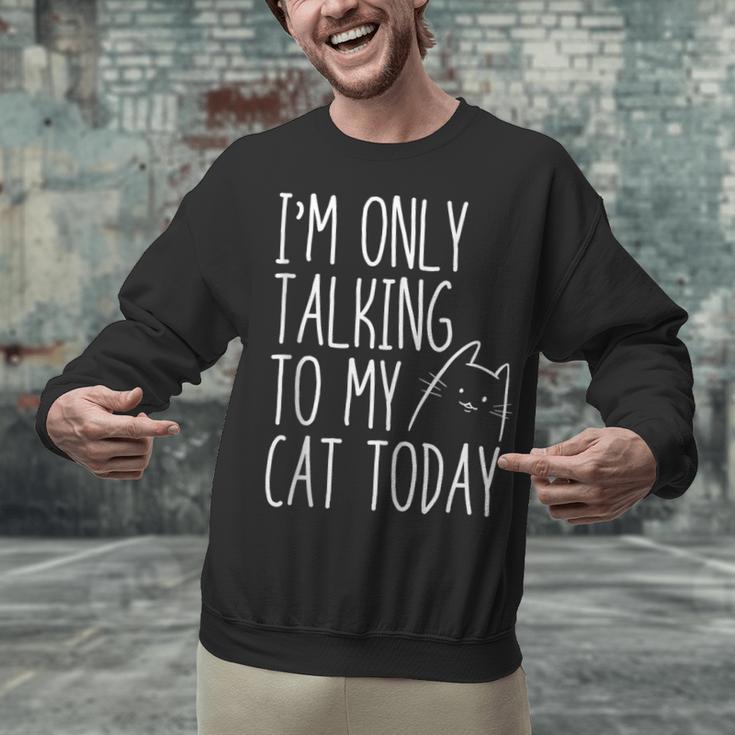 Introvert Cat Lover Kitten Kitty Cat Mom Cat Dad Pet Lover Unisex Sweatshirt Introvert Cat Lover Kitten Kitty Cat Mom Cat Dad Pet Lover Unisex Sweatshirt
