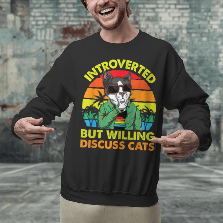 Introvert Cats Sarcasm Cat Lover Introverts Unisex Sweatshirt Introvert Cats Sarcasm Cat Lover Introverts Unisex Sweatshirt