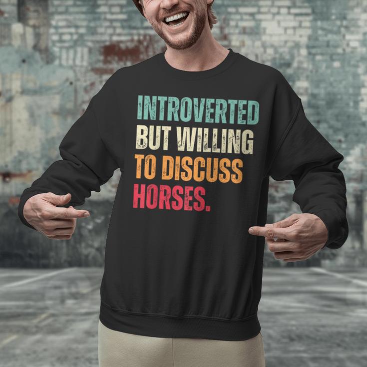Introvert Cute Horse Lover Horse Riding Equestrian Unisex Sweatshirt Introvert Cute Horse Lover Horse Riding Equestrian Unisex Sweatshirt