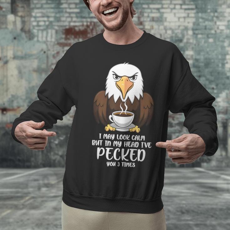 Introvert Eagle And Coffee Lovers Unisex Sweatshirt Introvert Eagle And Coffee Lovers Unisex Sweatshirt