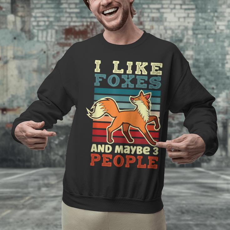 Introvert Fox Animal Lover Saying Loner Antisocial Unisex Sweatshirt