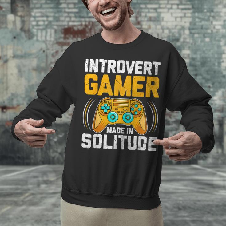 Introvert Gamer Video Games Anti Social Team Player Unisex Sweatshirt
