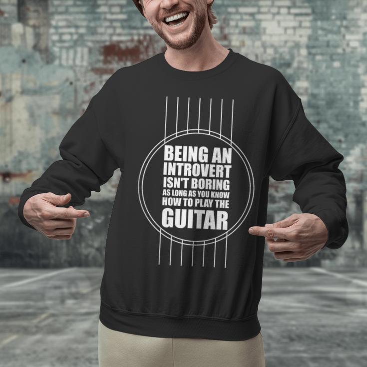 Introvert Guitarist Play Guitar Instrument Music Acoustic Unisex Sweatshirt Introvert Guitarist Play Guitar Instrument Music Acoustic Unisex Sweatshirt