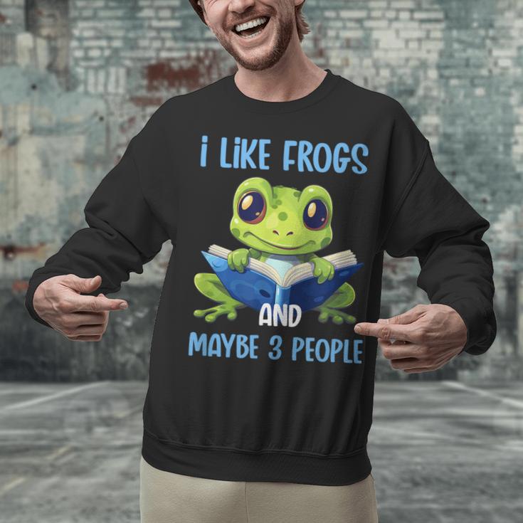 Introvert Herpetologists Amphibian Frog Lover Unisex Sweatshirt
